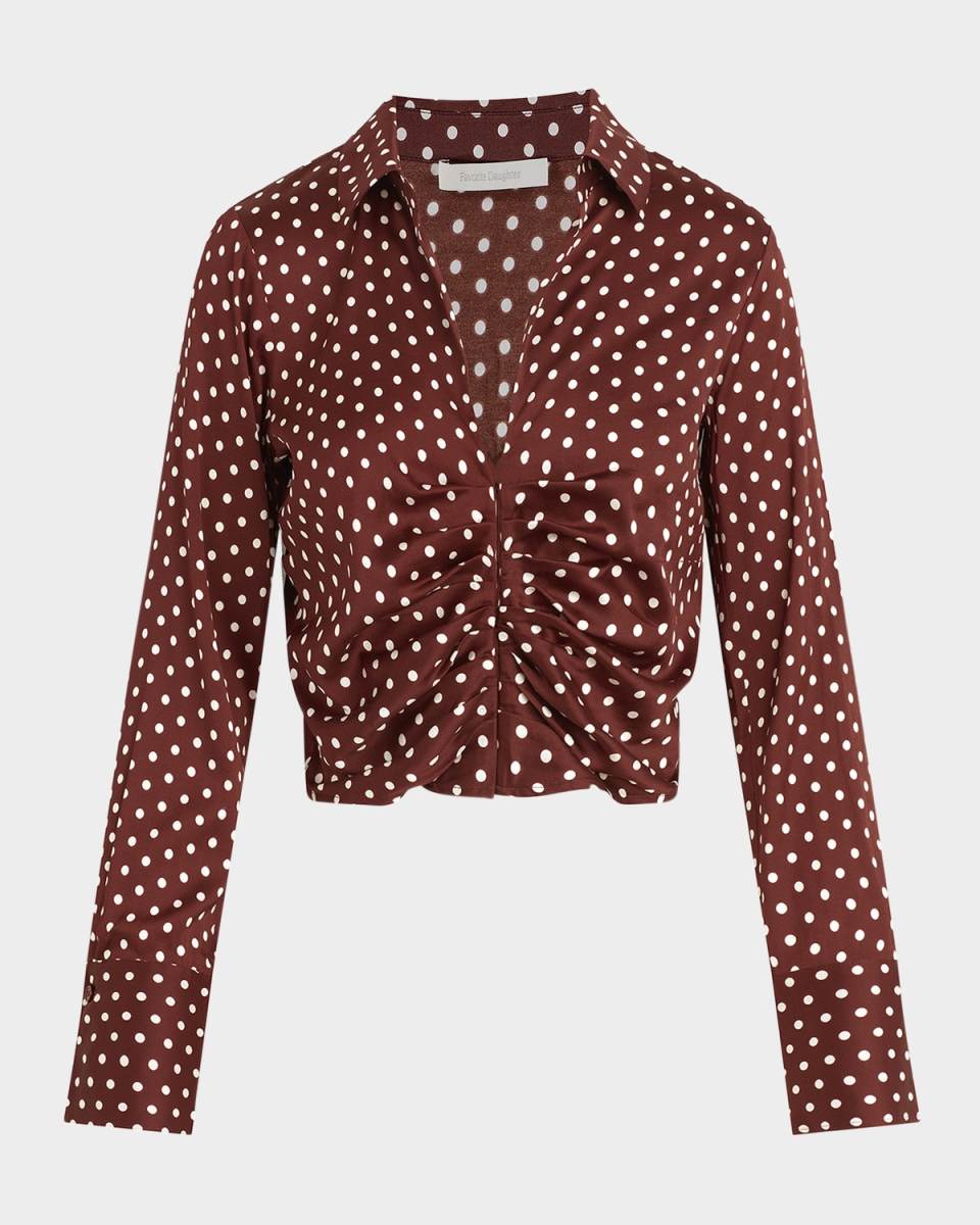 The Ruby Polka-Dot Blouse